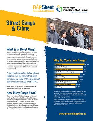 RAP Sheet: Street Gangs & Crime