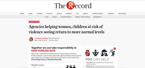 Article Image: Agencies helping women, children at risk of violence seeing return to more normal levels