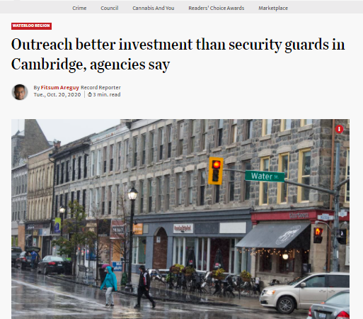 Outreach better investment than security guards in Cambridge, agencies say