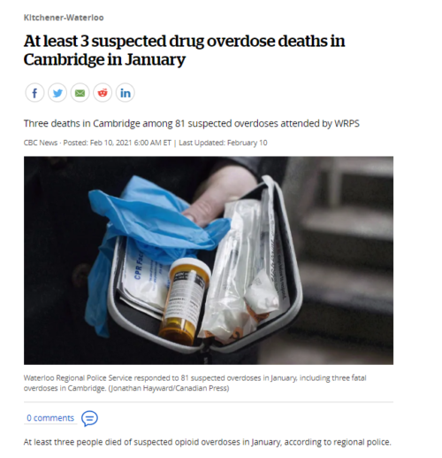 Article Image: At least 3 suspected drug overdose deaths in Cambridge in January
