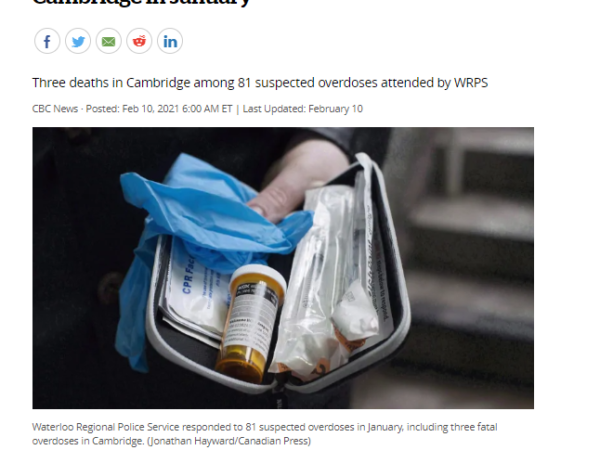 At least 3 suspected drug overdose deaths in Cambridge in January