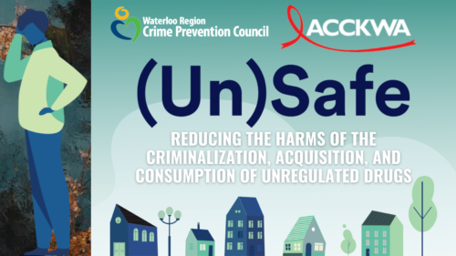 Poster Image - UnSafe: reducing the harms of the criminalization, acquisition, and consumption of unregulated drugs